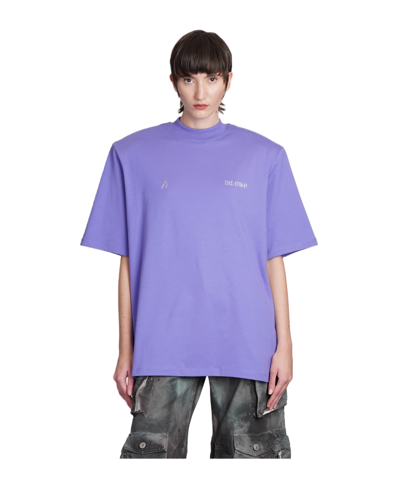 The Attico Purple Cotton Oversize Kilie T-shirt - Purple