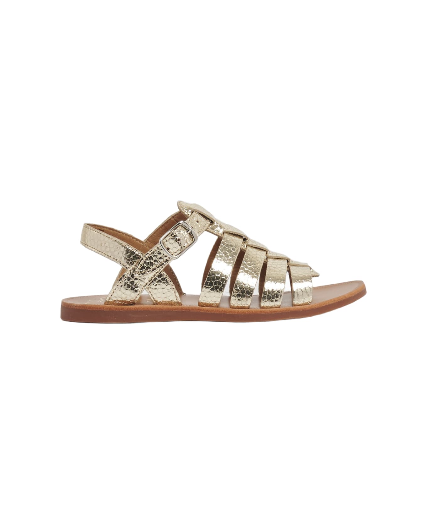Pom d'Api Plagette Strap Blob Sandal - PLATINO
