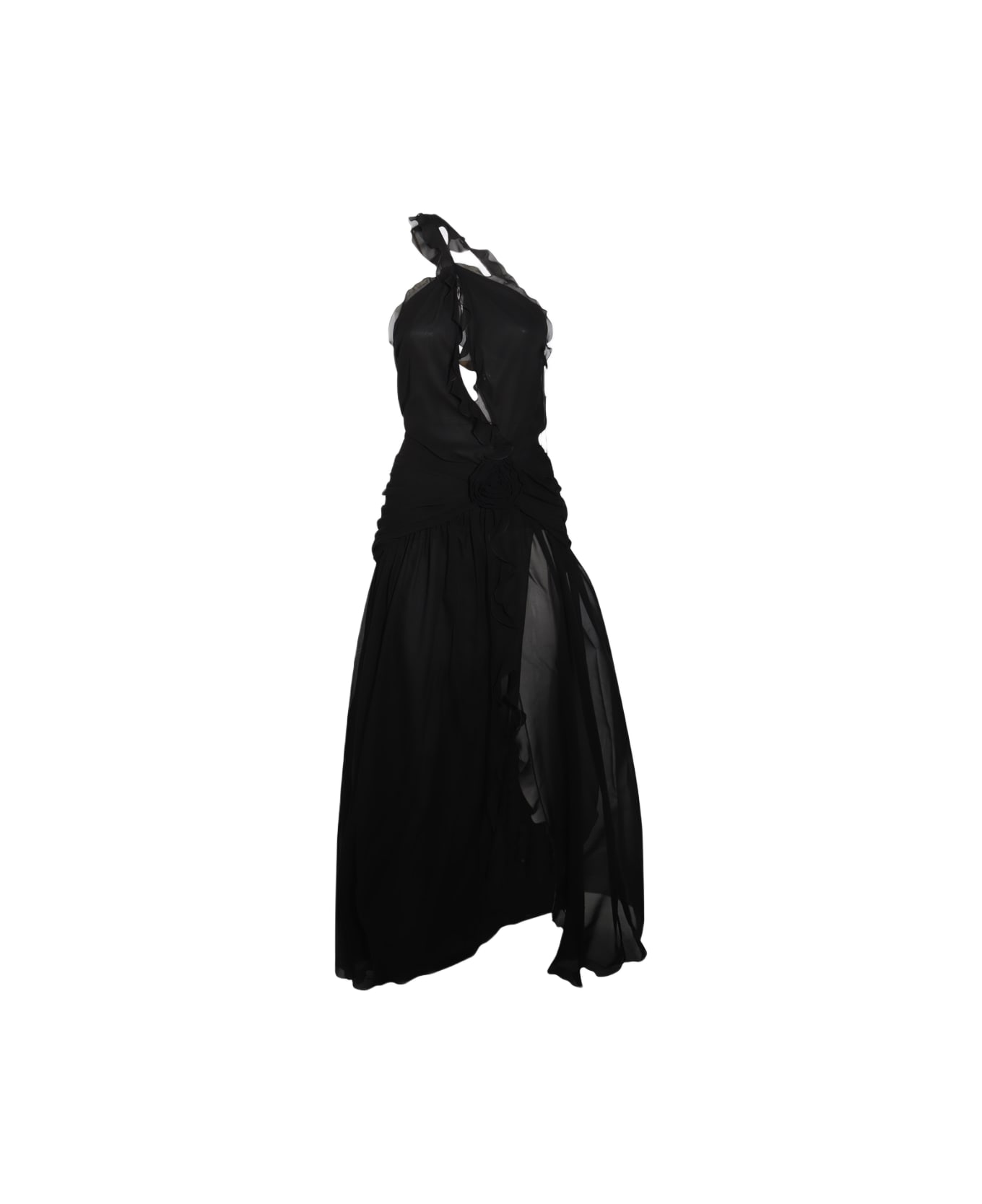 Blumarine Black Silk Dress - Black