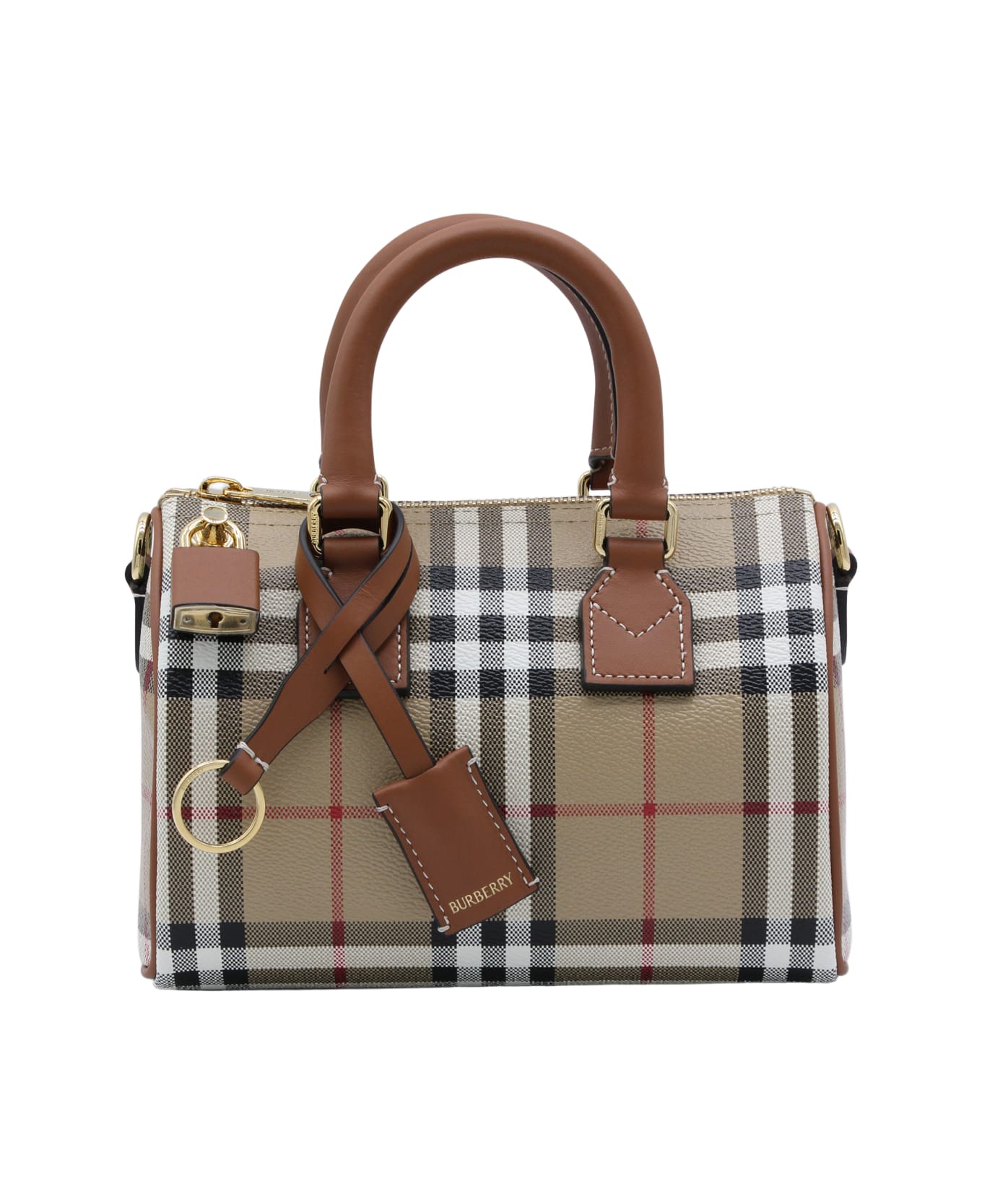 Burberry Vintage Check Bowling Top Handle Bag - VINTAGE CHECK