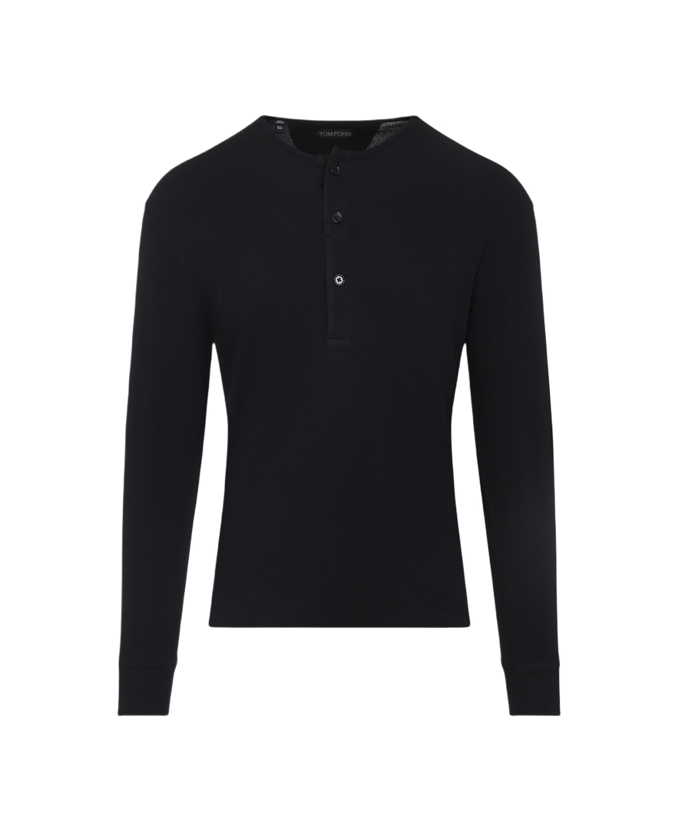 Tom Ford Henley T-shirt - Black