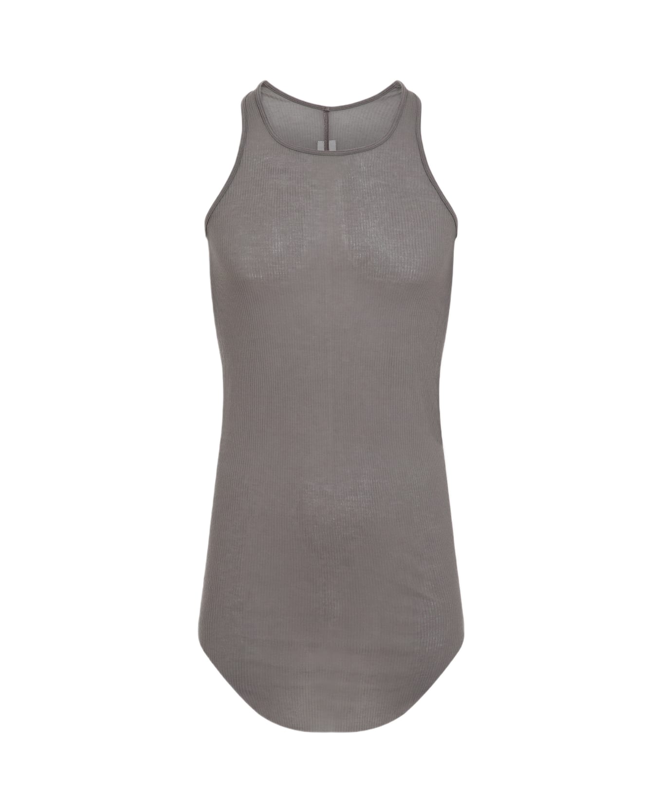 Rick Owens Basic Ribbed Tank Top - Dust