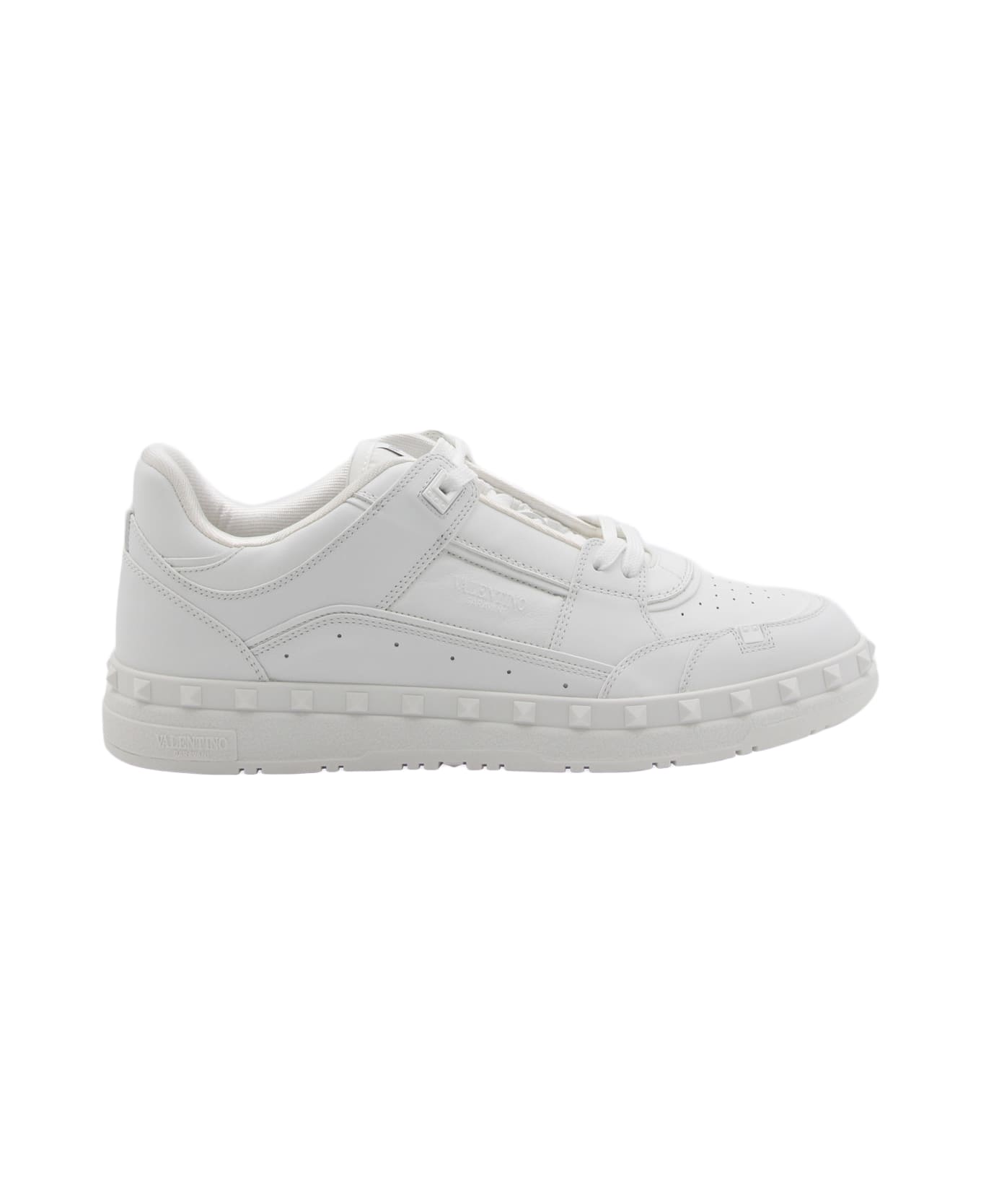 Valentino Garavani White Leather Sneakers - White