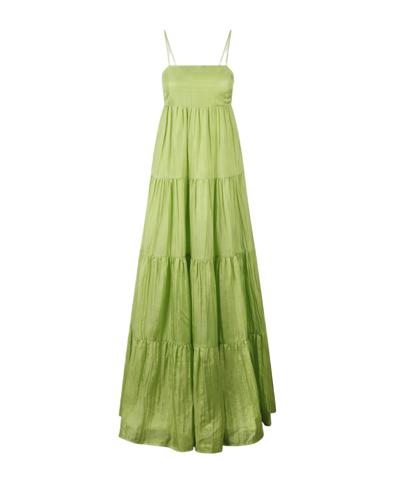 The Rose Ibiza Formentera Silk Long Dress - Green