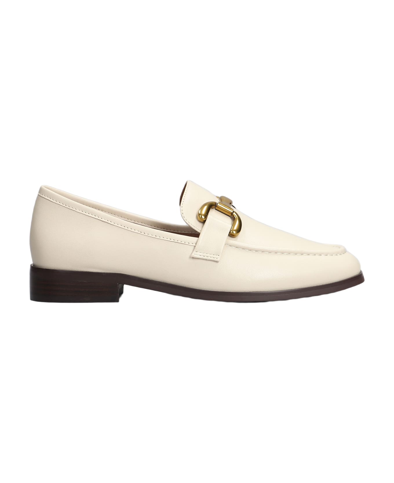 Bibi Lou Loafers In Beige Leather - beige