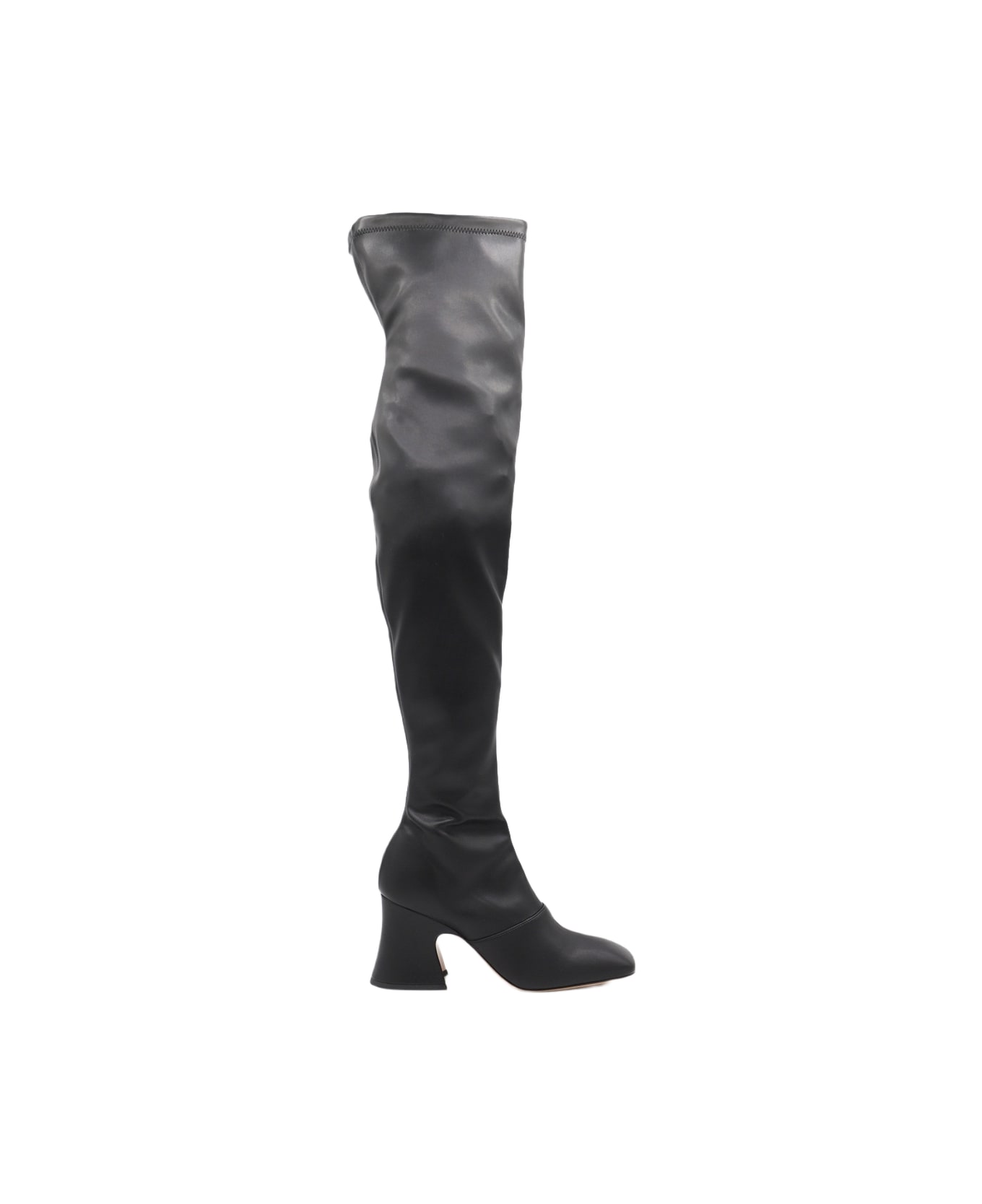 Chloé Black Leather Boots - Black