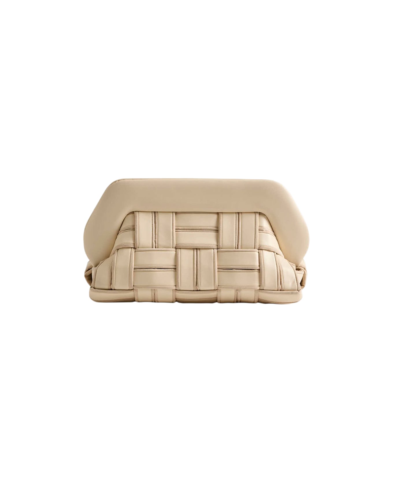 THEMOIRè Bios Trim Vegan Fabric Bag - Ivory