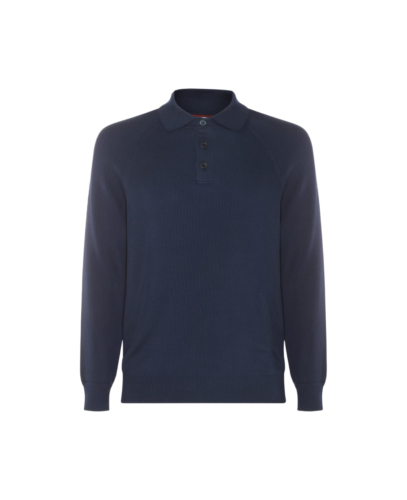 Brunello Cucinelli Navy Blue Cotton Polo Shirt ポロシャツ
