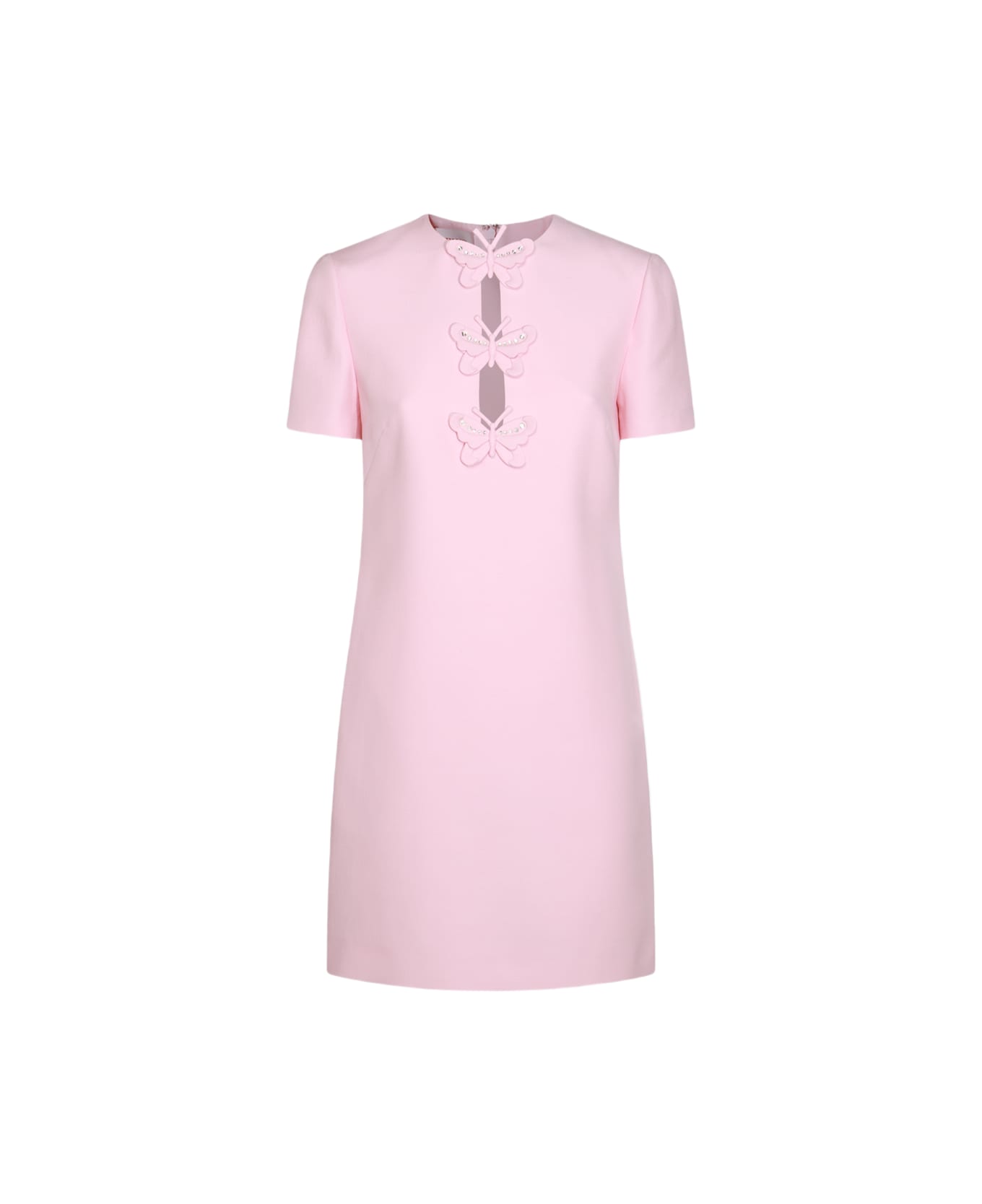 Valentino Pink Wool Mini Dress - CONFIT