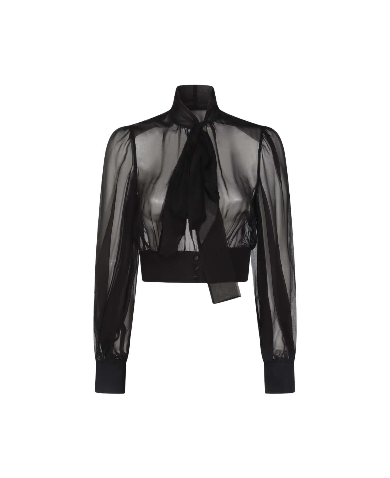 Dolce 
Gabbana Black Silk Top - Black