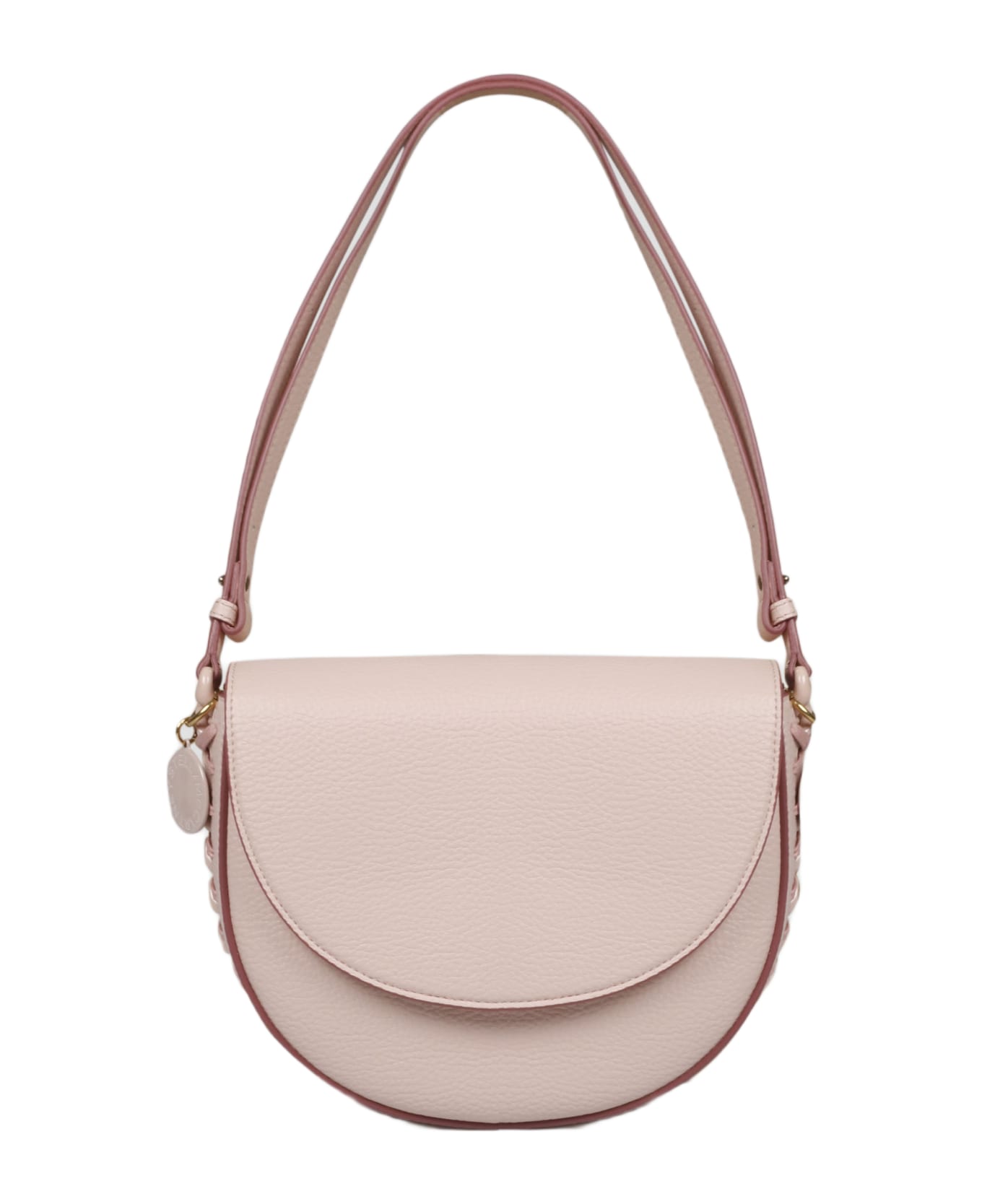 Stella McCartney Frayme Flap Shoulder Bag - Pink & Purple