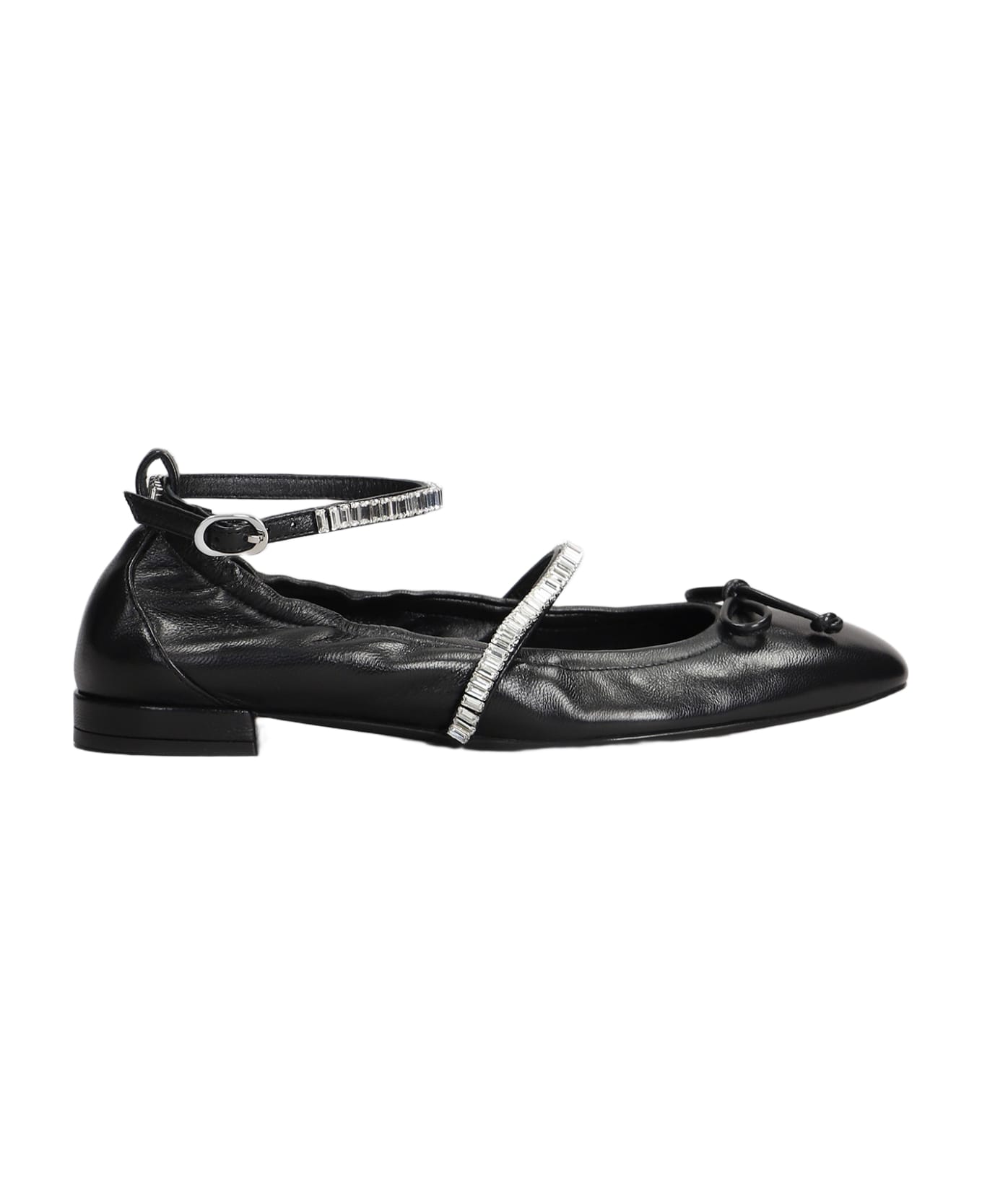 Stuart weitzman capture leather ballet flats online