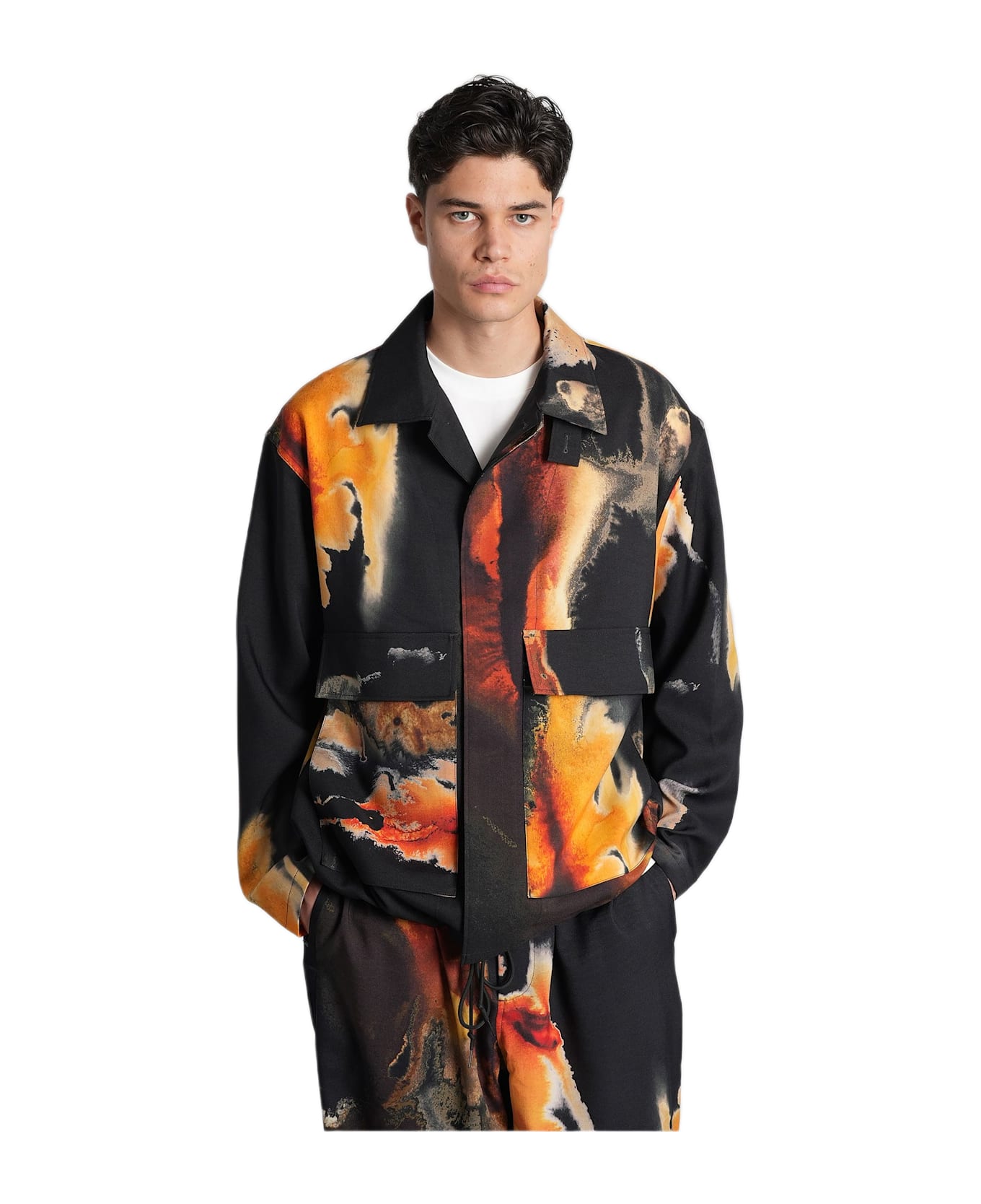 Y-3 Casual Jacket In Black Polyester - black