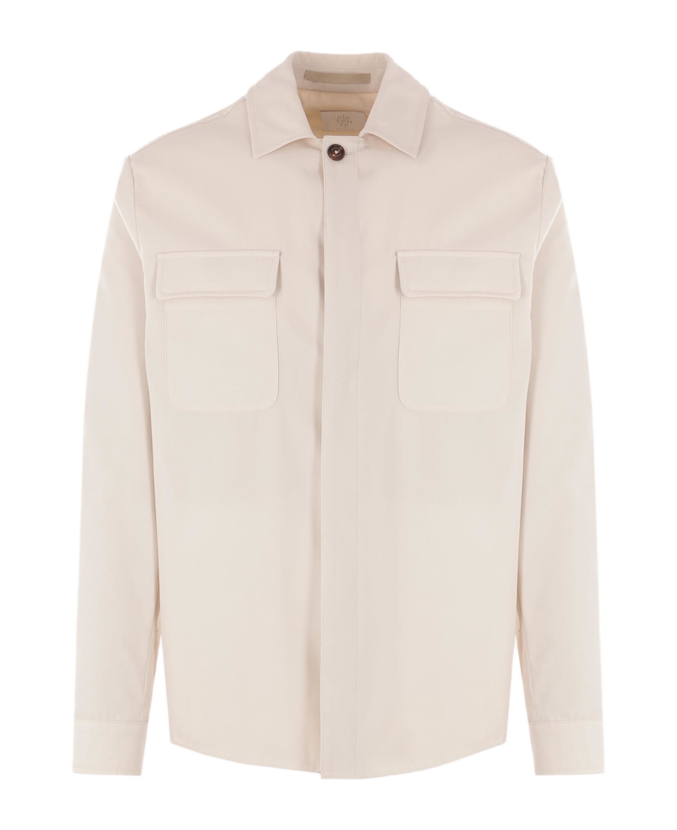Eleventy Cotton Overshirt - SAND