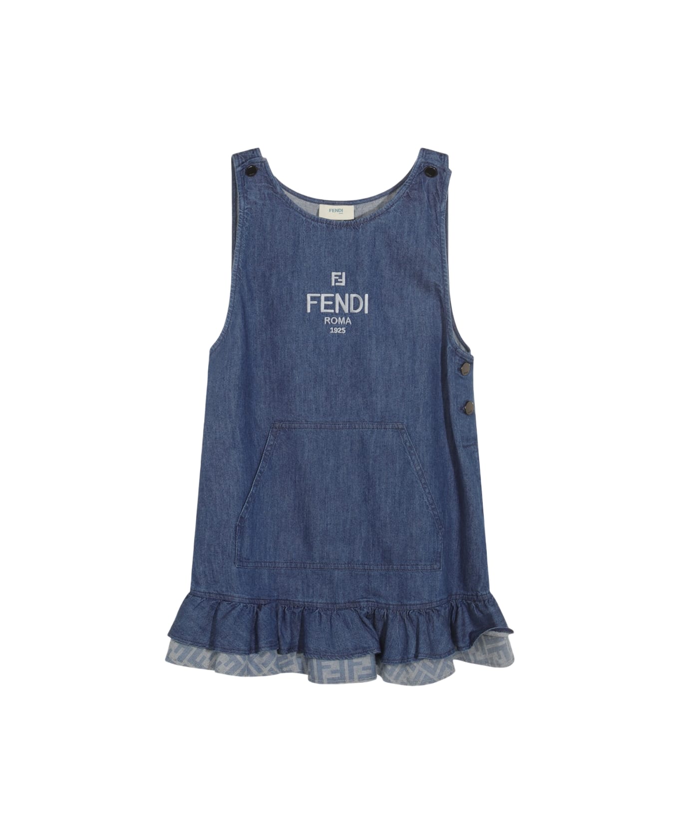 Fendi Blue Cotton Dress - Blue
