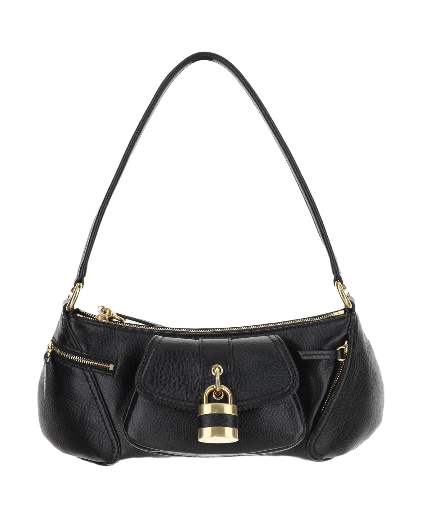 Chloé 99 Leather Shoulder Bag - Black