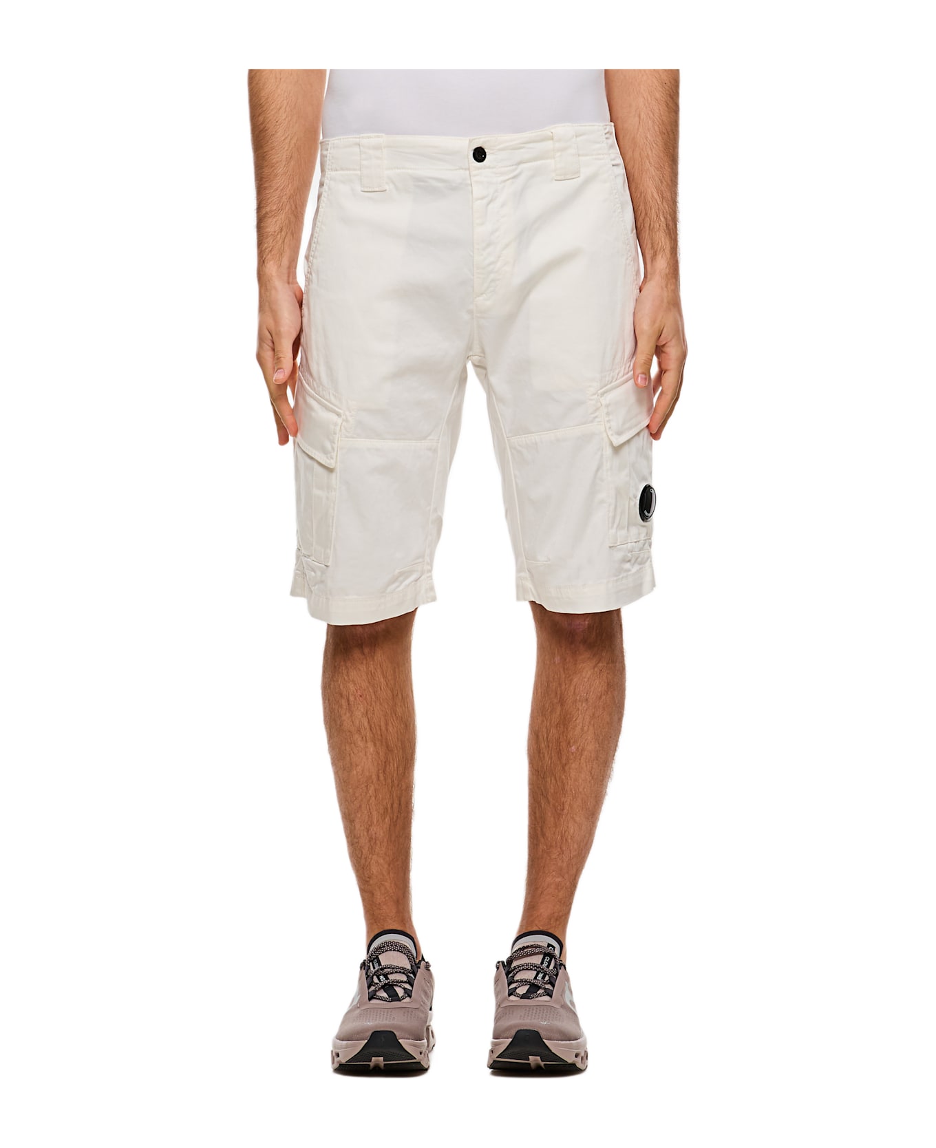 C.P. Company Cargo Shorts - White