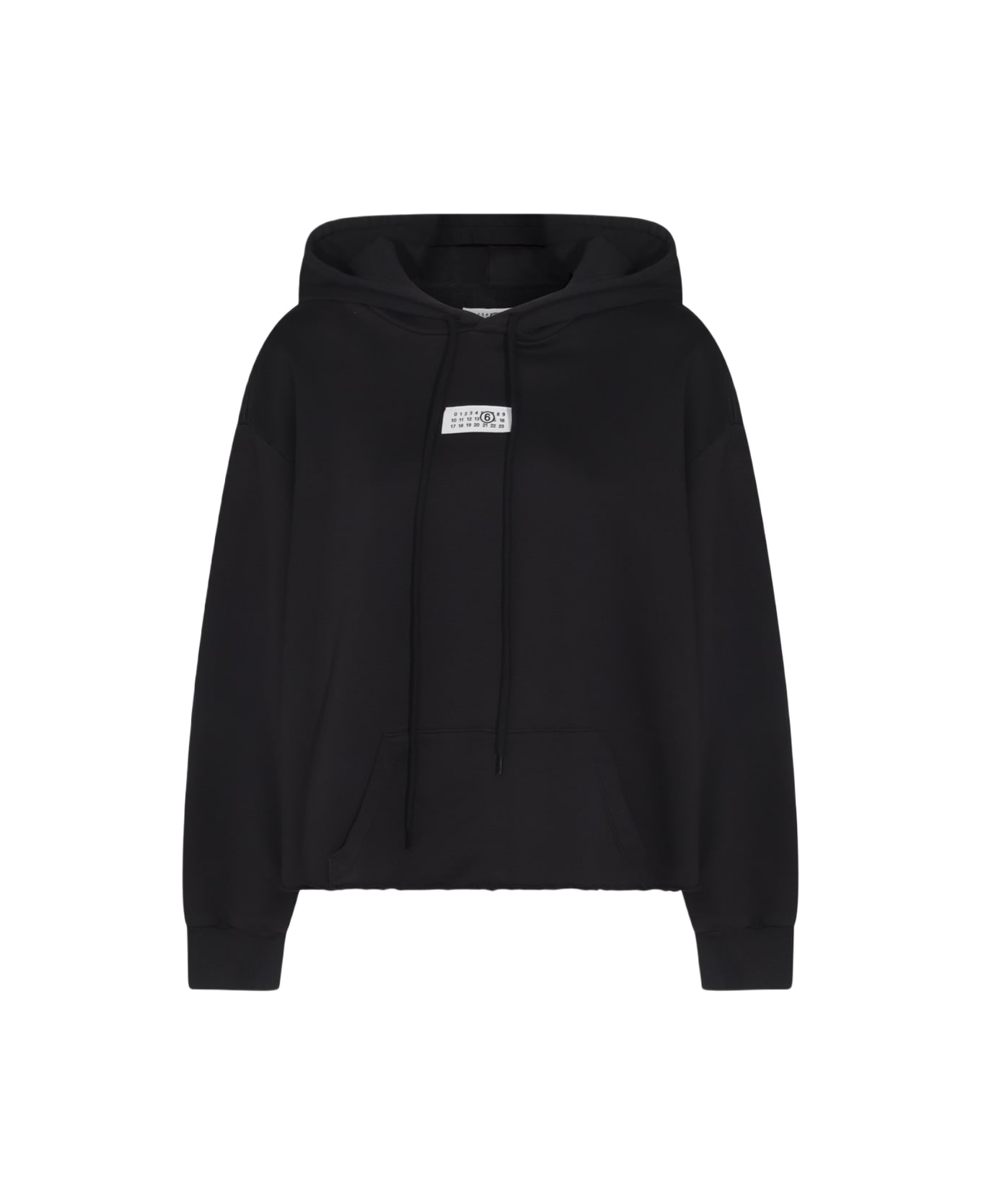 MM6 Maison Margiela Black Cotton Sweatshirt - Black