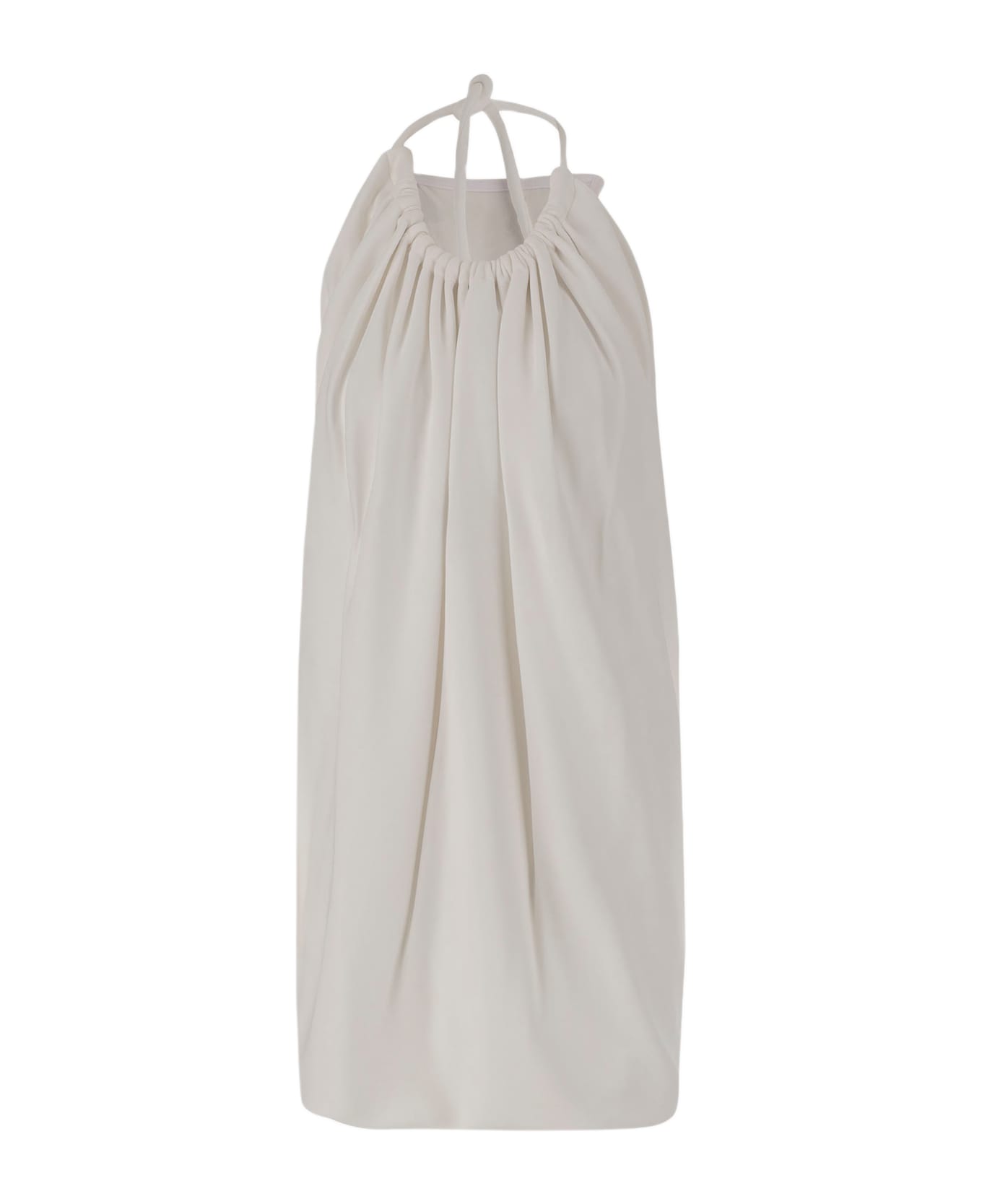 SportMax Long Viscose Mini Dress - White
