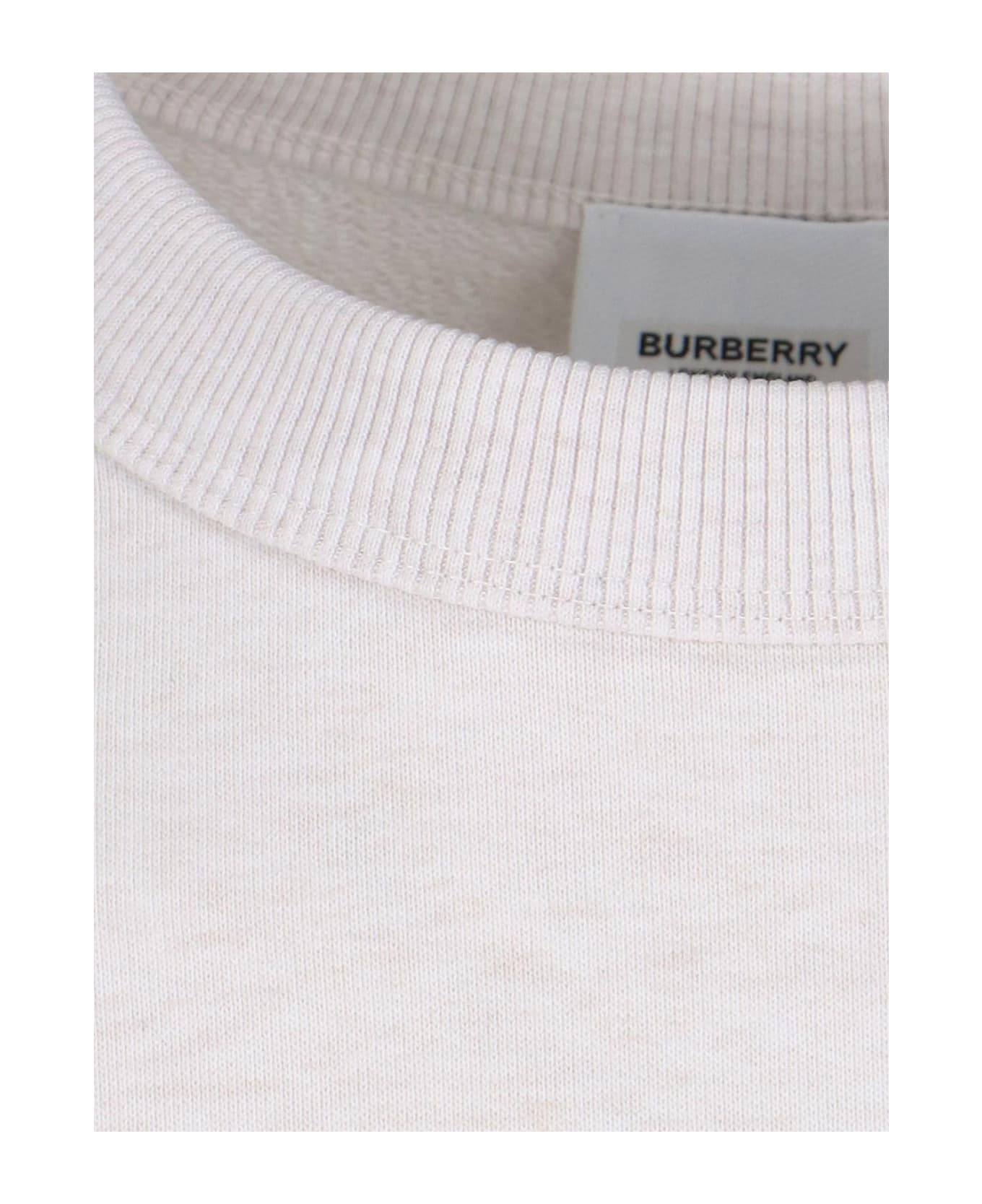 Burberry Embossed Logo Sweatshirt - Beige