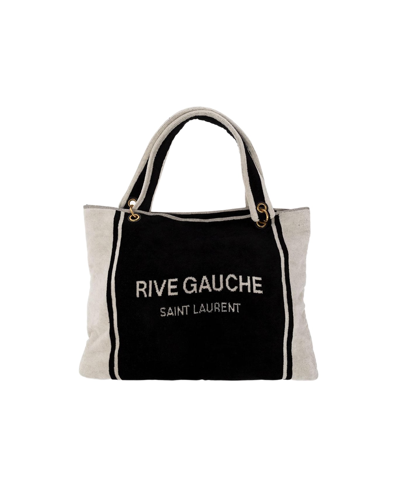 Saint Laurent Rive Gauche Tote - Nero/bianco/nero