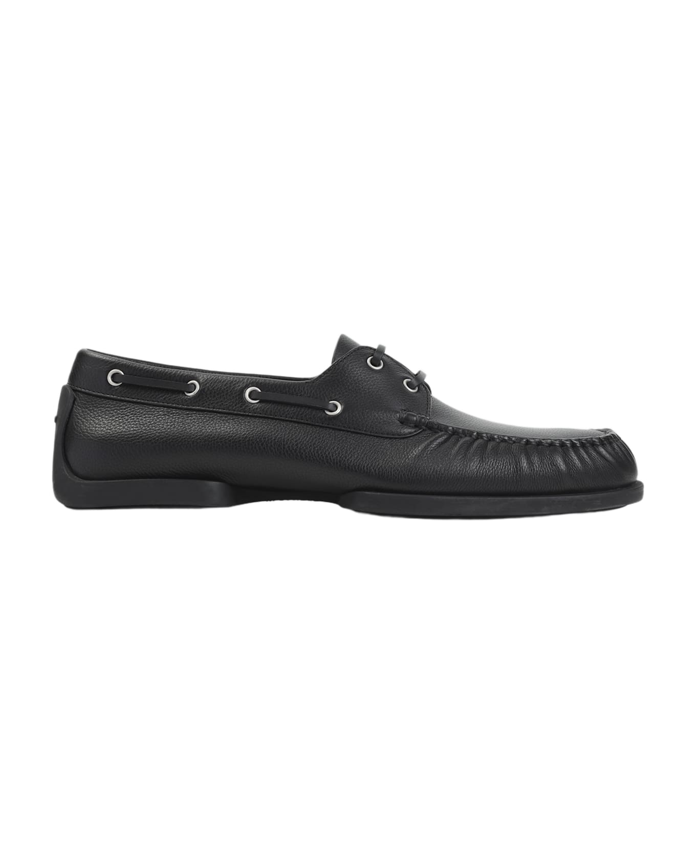 Jil Sander Calf Leather Loafers - Black