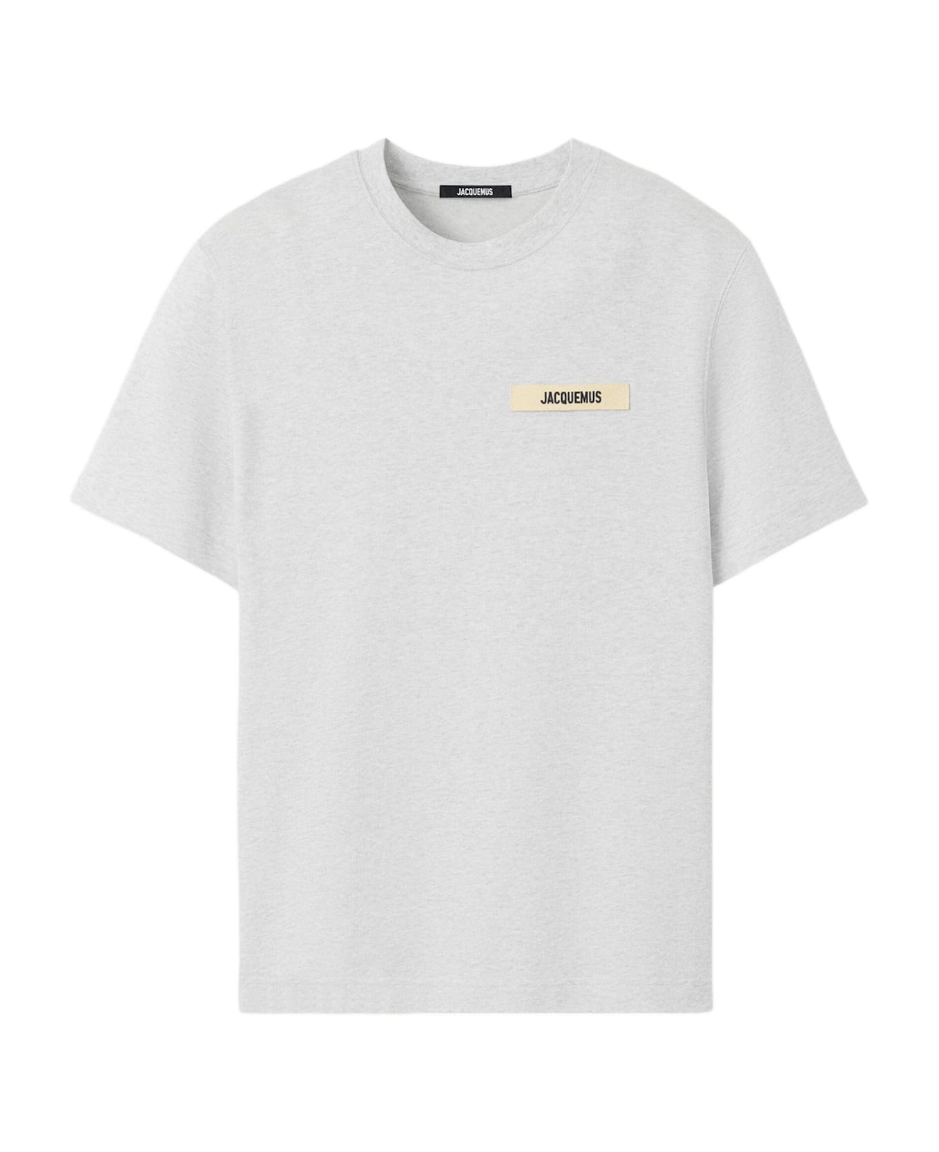 Jacquemus Cotton T-shirt With Logo - Grey