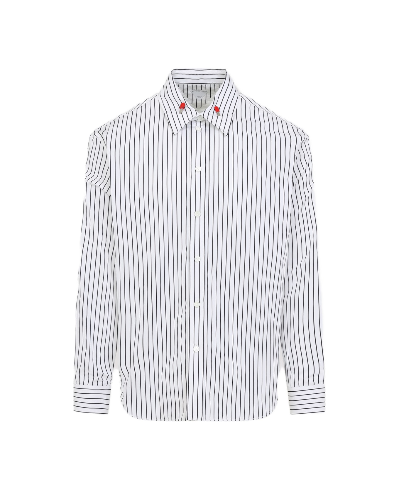Bottega Veneta Embroidered Poplin Shirt - WHITEBLACK シャツ