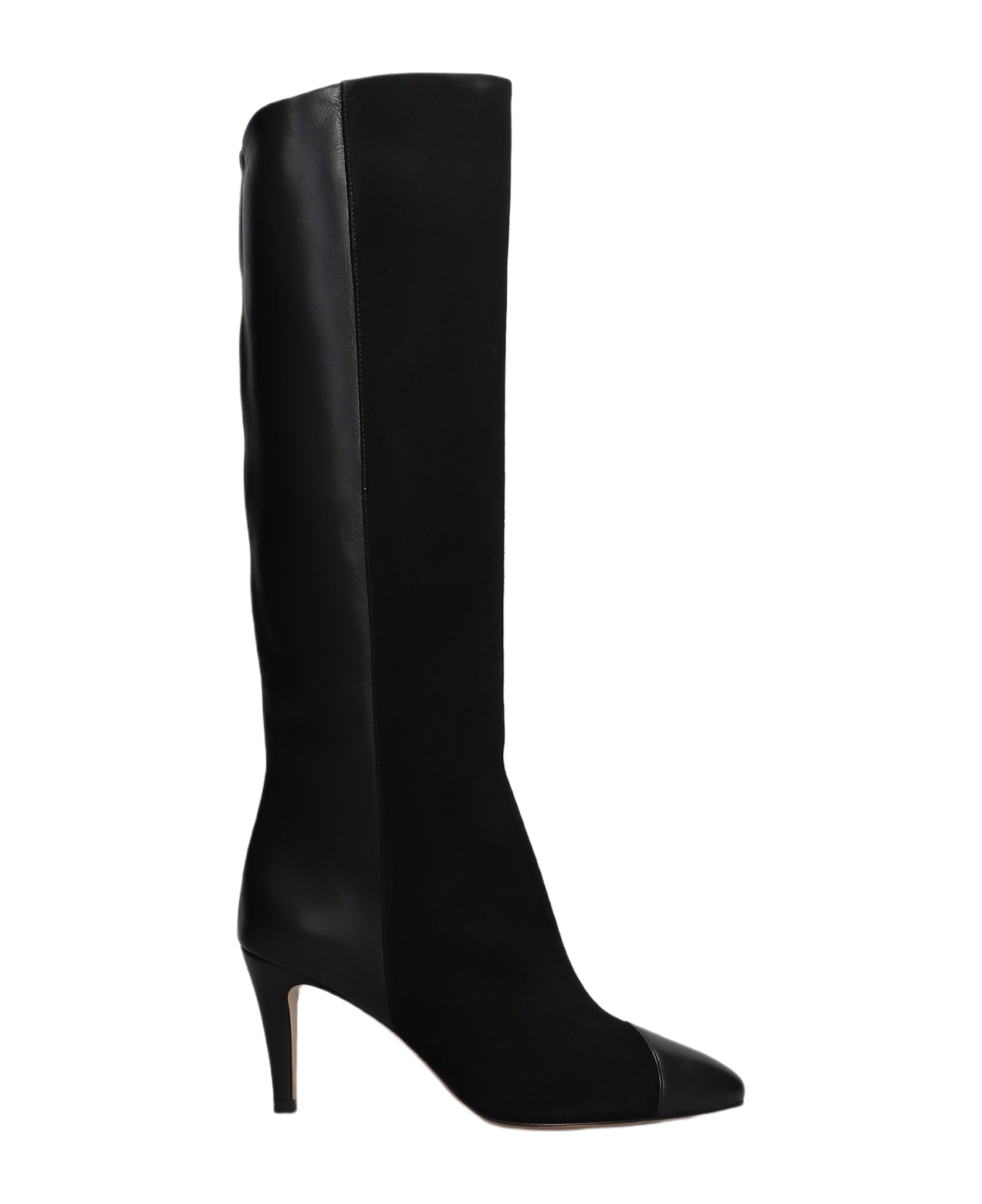 The Seller High Heels Boots In Black Suede And Leather - black