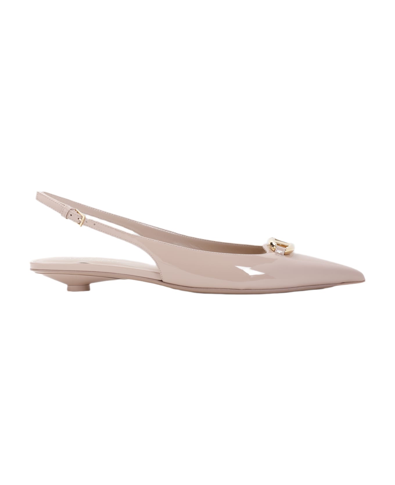 Valentino Garavani Vlogo The Bold Edition Ballerinas - BEIGEROSE