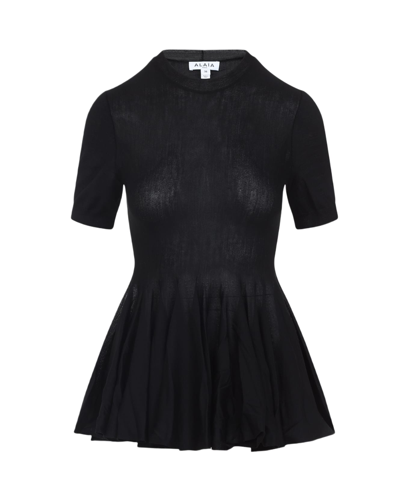 Alaia Alaïa Peplum Top - Noir Alaia