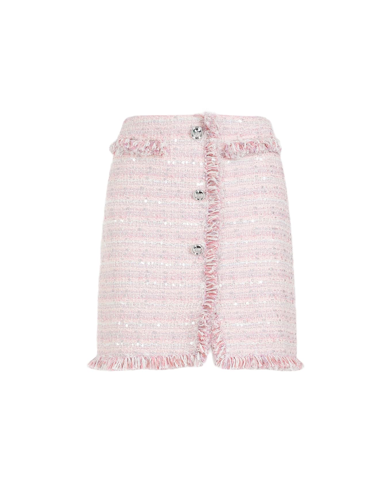 Giambattista Valli Boucle Mini Skirt - Pink Multi