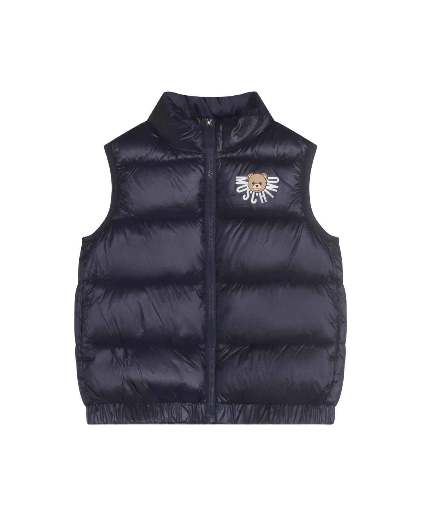 Moschino Beige Down Jacket - Blue