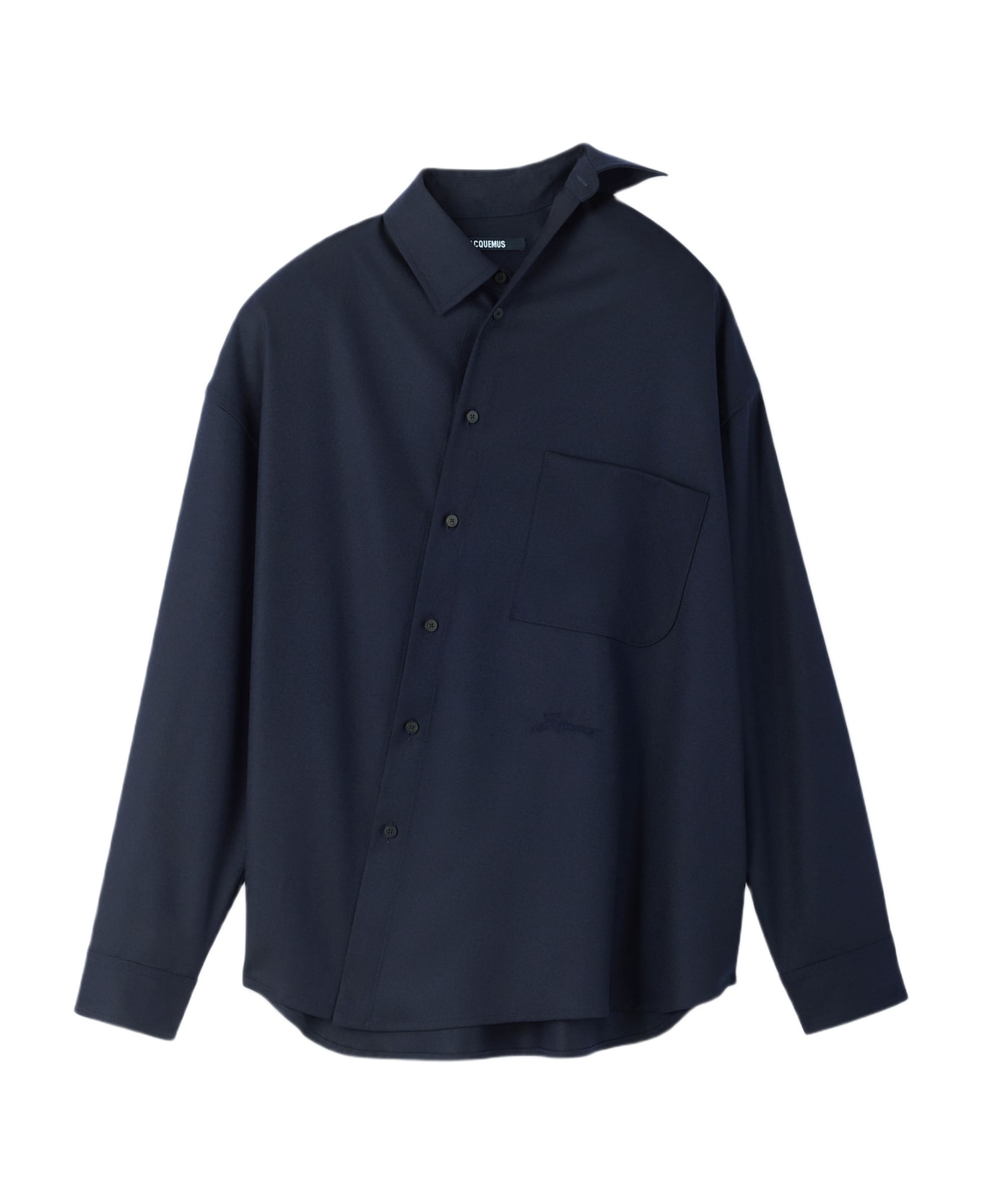 Jacquemus La Chemise Cuadro Ml - Blue