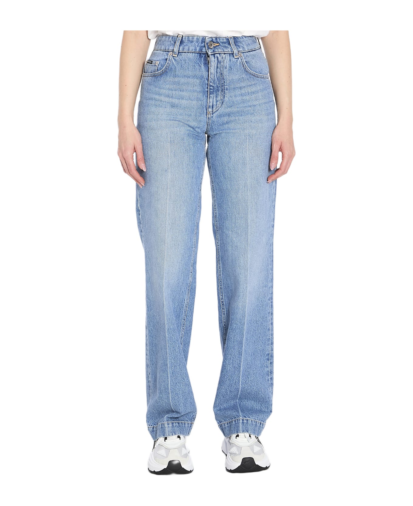 Dolce 
Gabbana Wide-leg Jeans - LIGHT BLUE