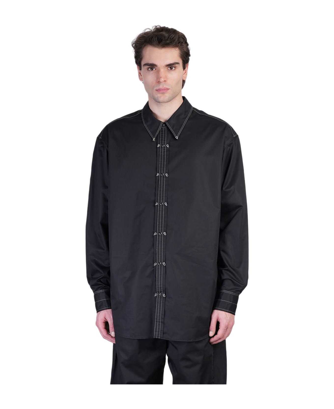 Lemaire Shirt In Black Cotton - black