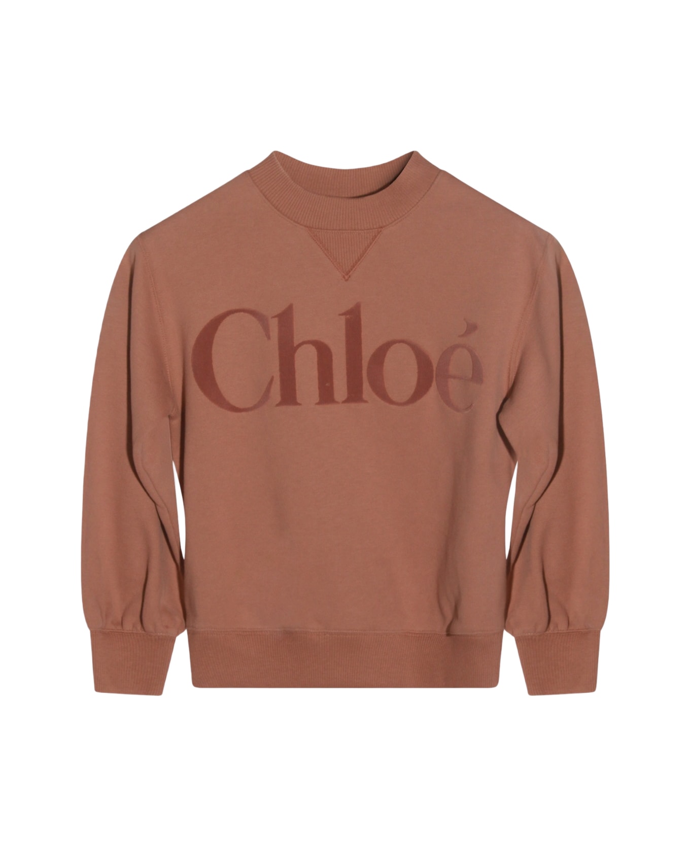 Chloé Brown Cotton Sweatshirt - SCIROCCO