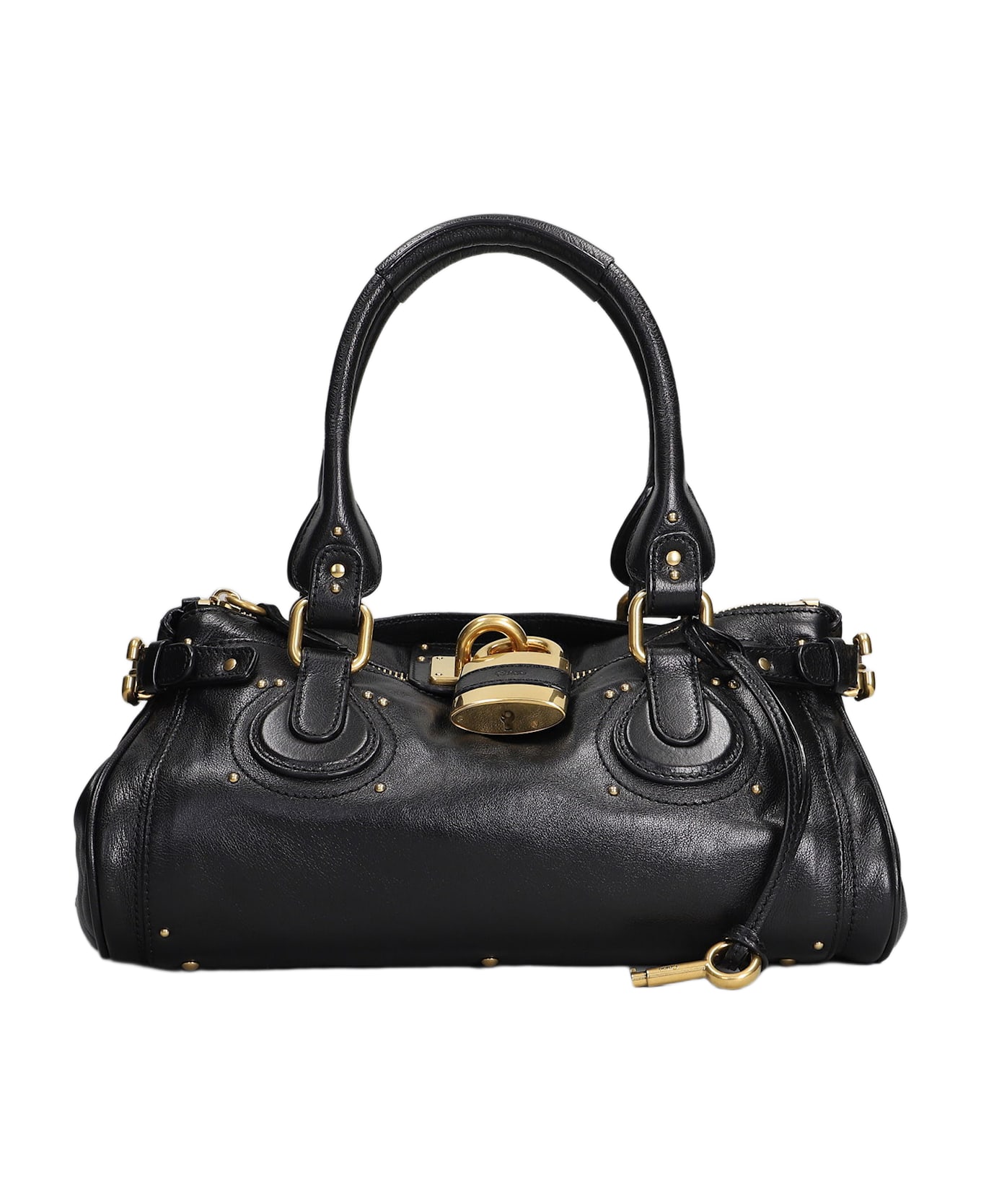 Chloé Paddington Shoulder Bag In Black Leather - black