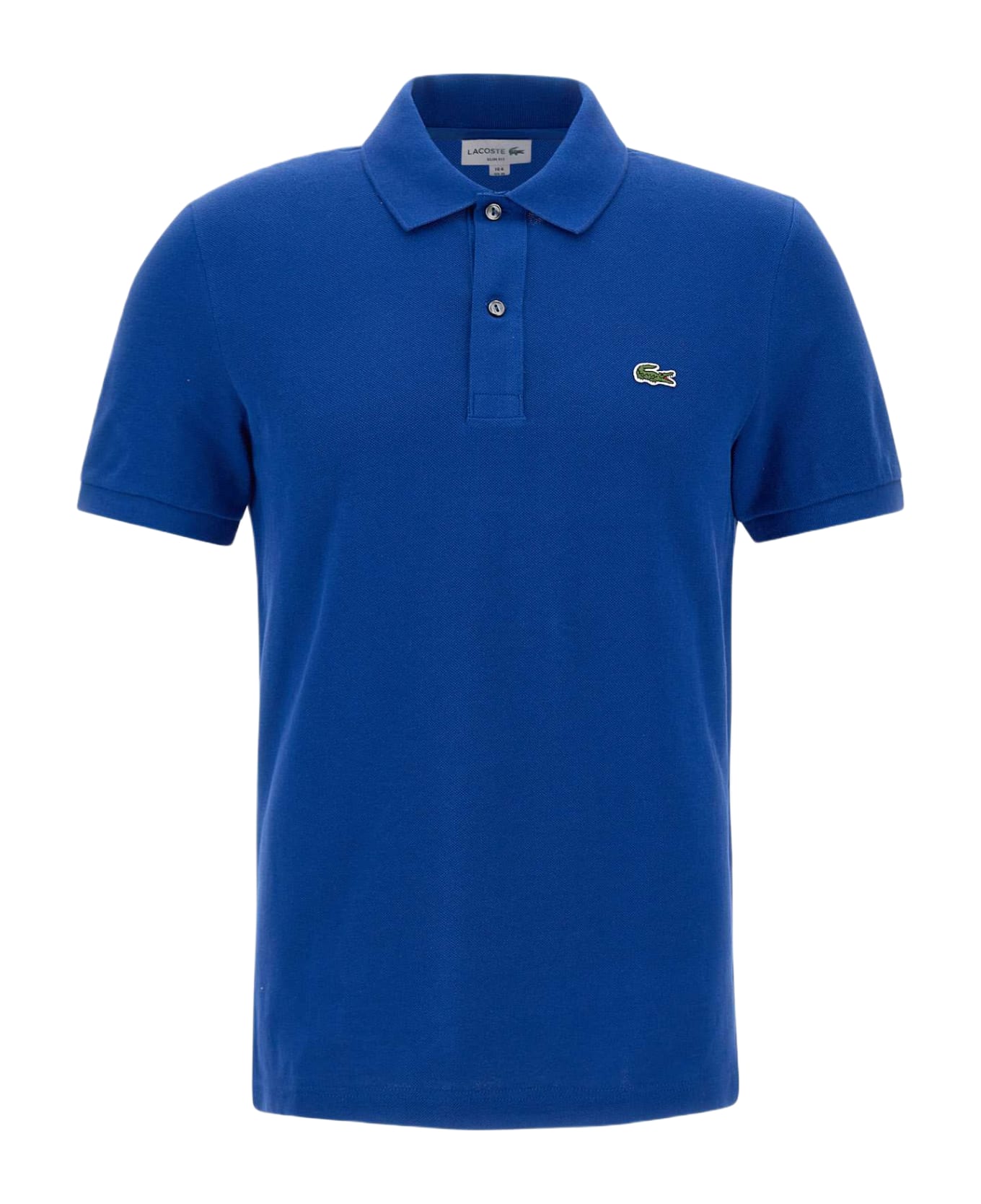Lacoste Piquet Cotton Polo Shirt - BLUE ポロシャツ
