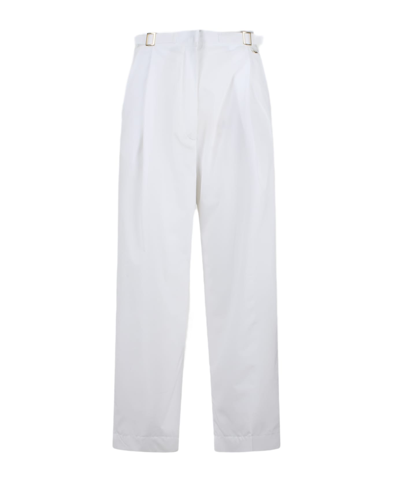 Herno Structures Nylon Trousers - White
