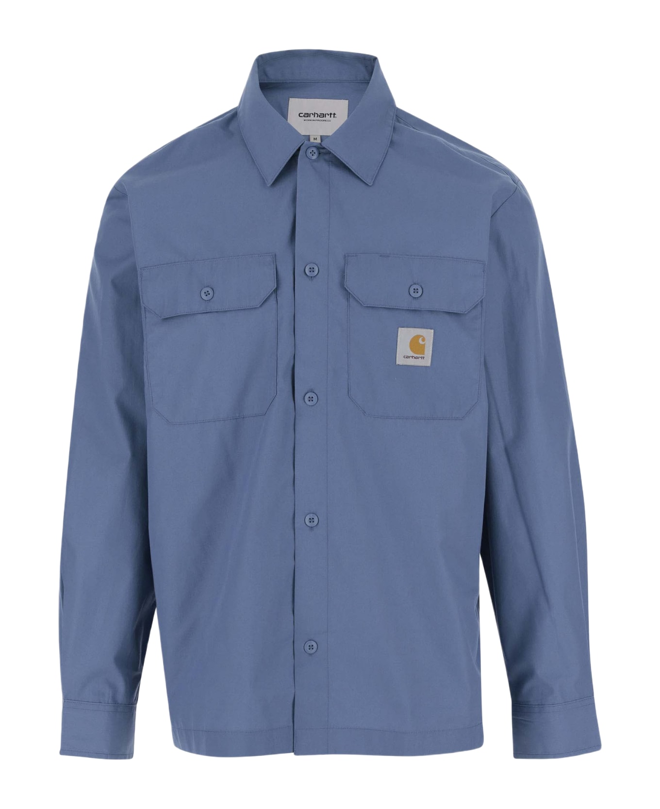 Carhartt Cotton Blend Shirt With Logo - Light Blue