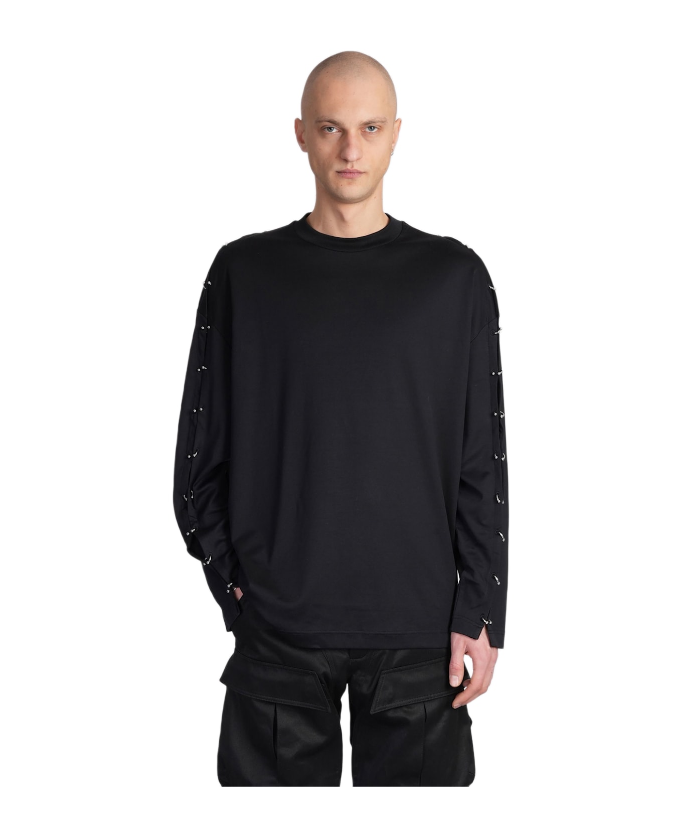 Mugler T-shirt In Black Cotton - black