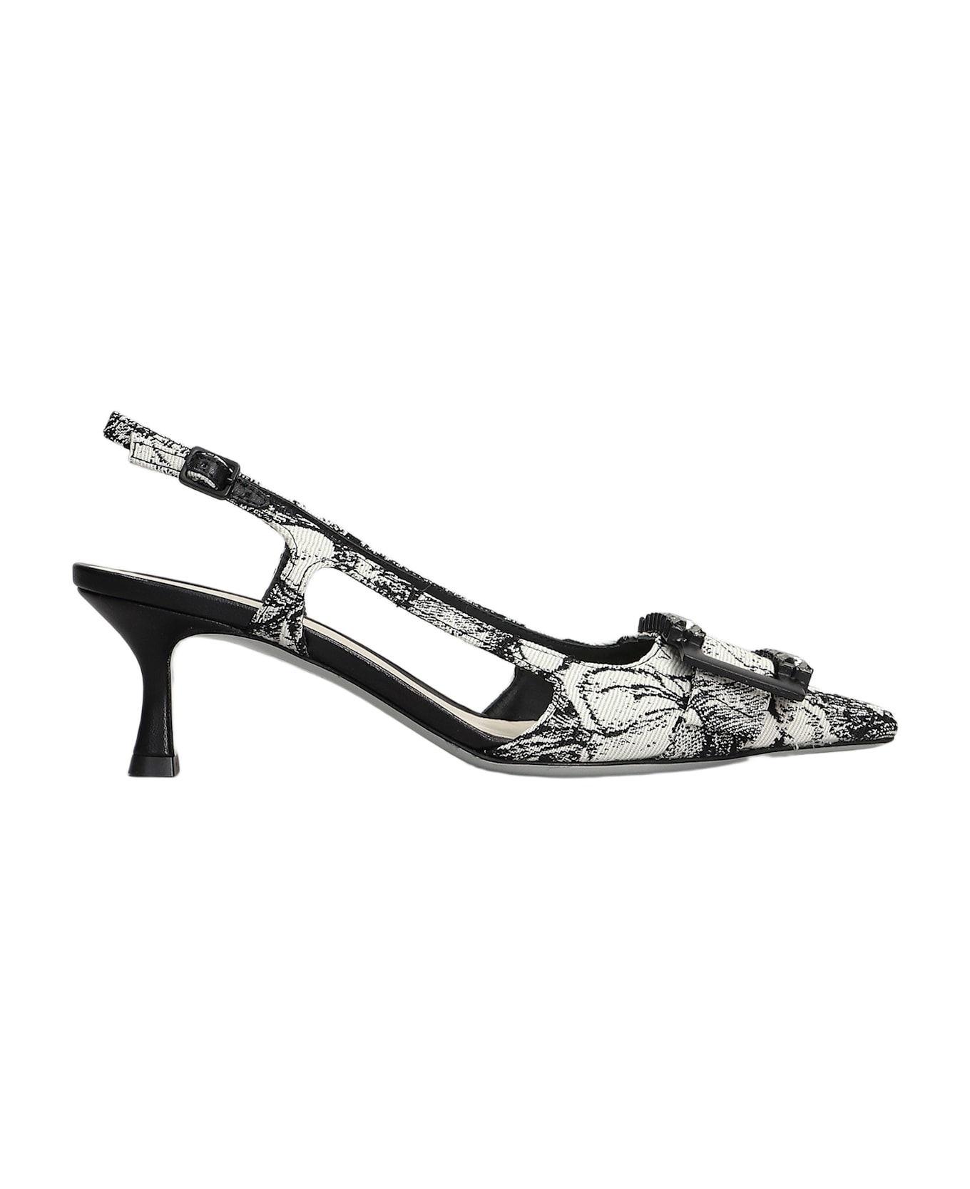 Roberto Festa Atena Pumps In Black Fabric - black