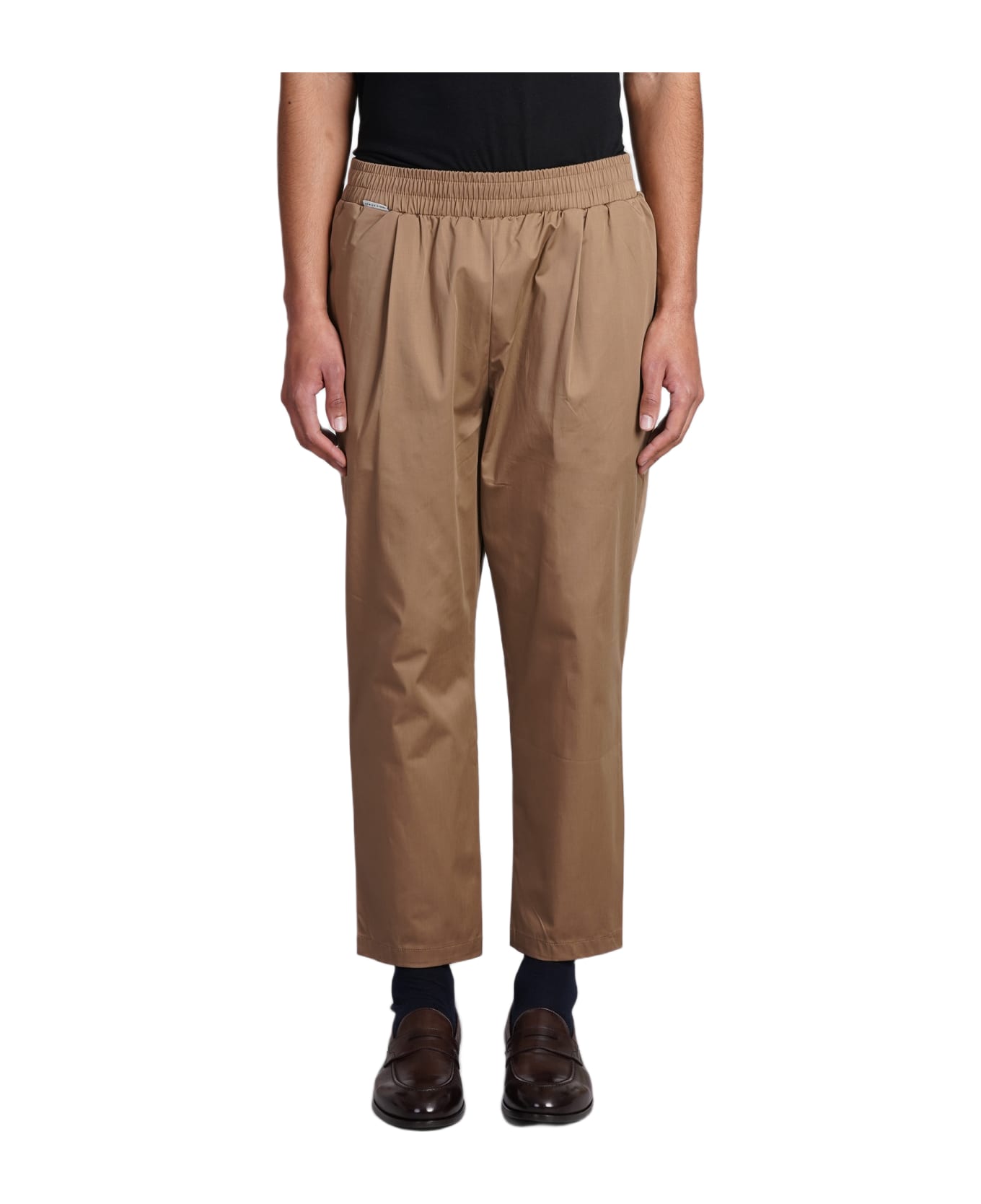 Family First Milano Pants In Camel Cotton - Camel