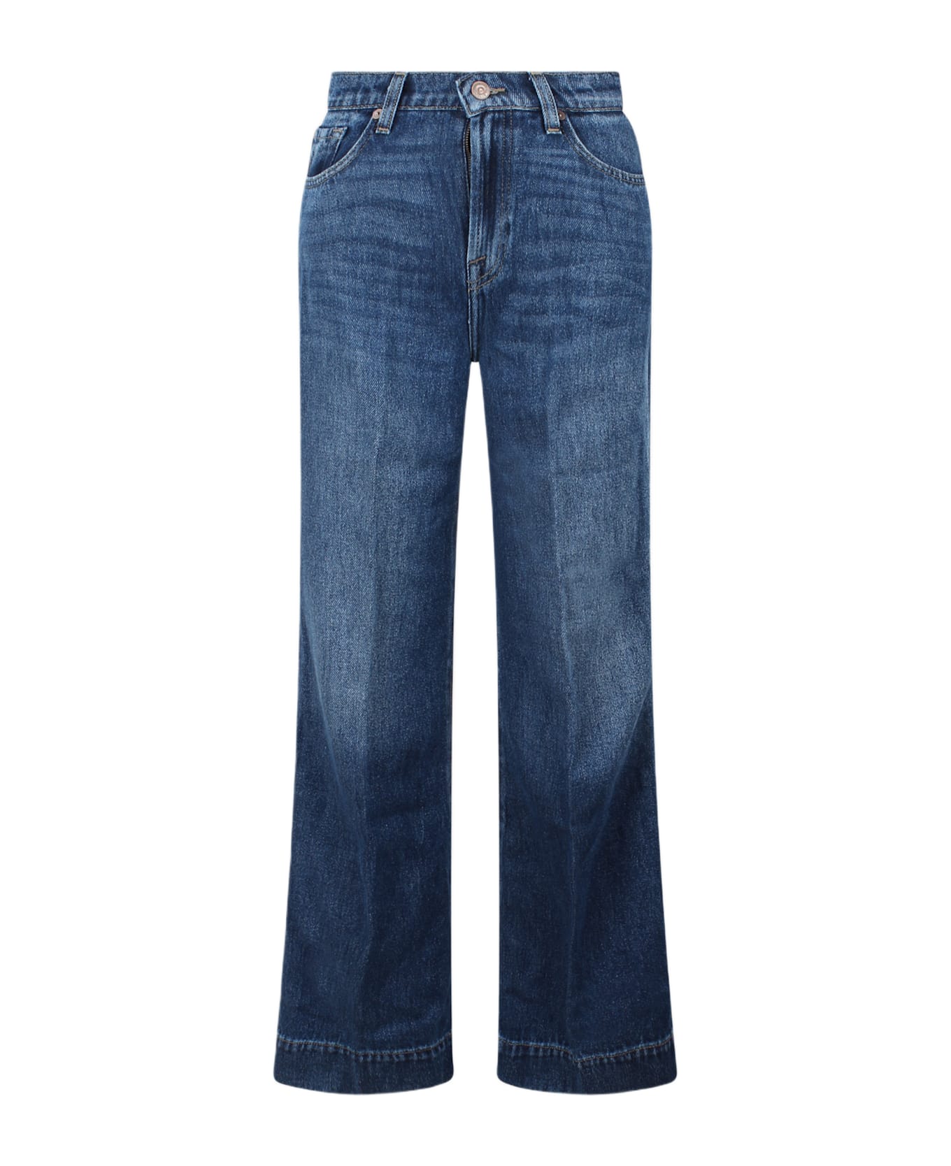 7 For All Mankind Modern Dojo Tailorless Jeans - Blue