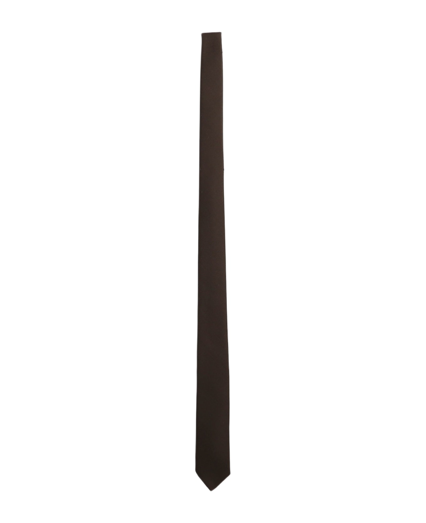 Lardini Tie In Brown Wool - brown