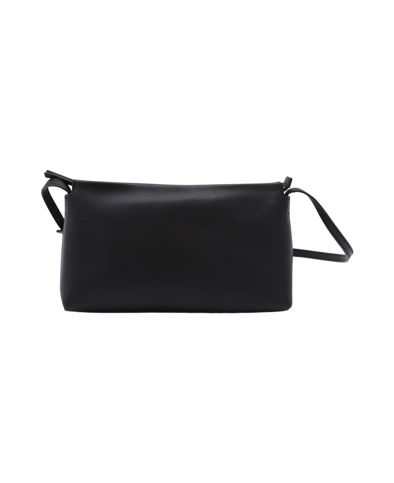 The Row Black Leather Rene Crossbody Bag - BLACK ANS