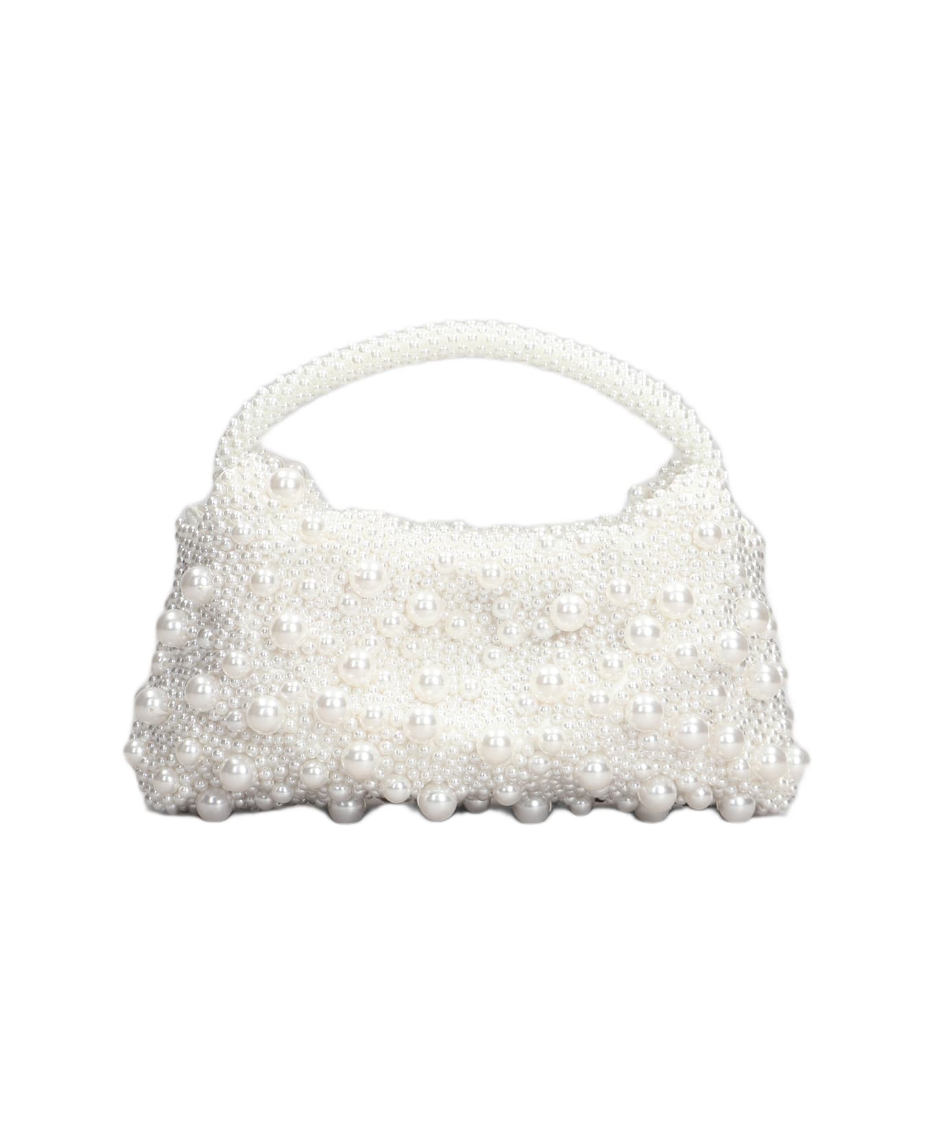 Simkhai Ellerie Pearl Hand Bag In White Resin - white