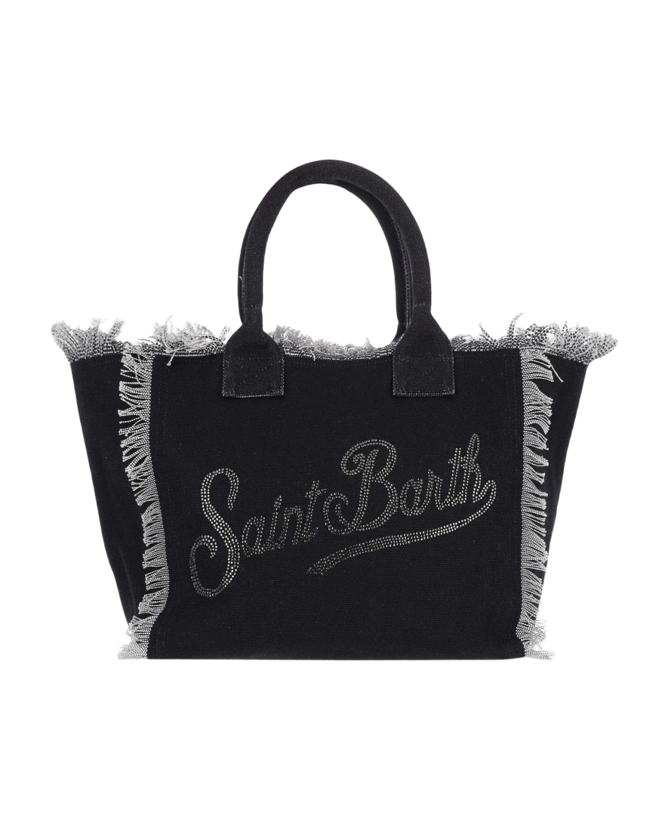 MC2 Saint Barth Rhinestone Logo Vanity Bag - Denim