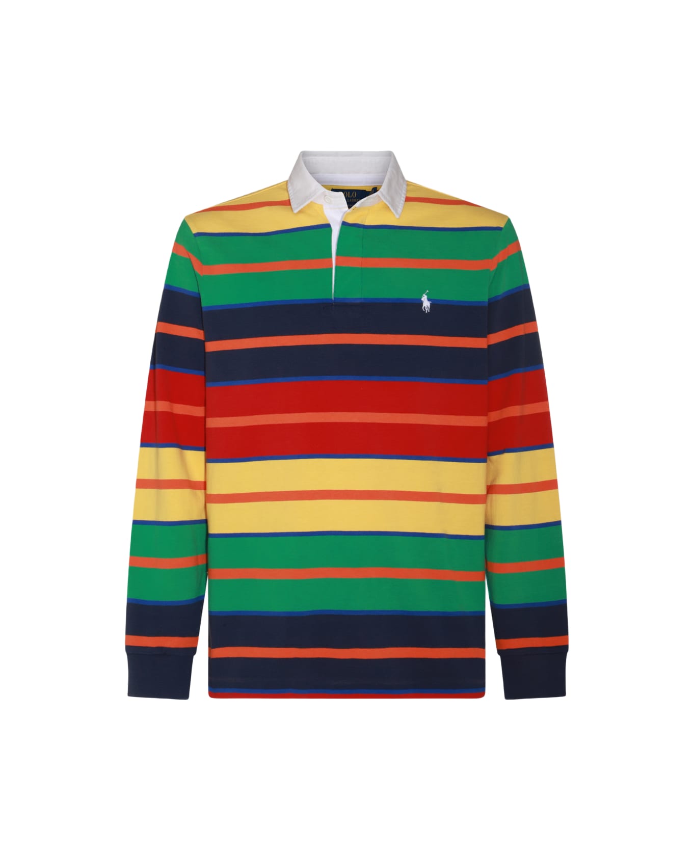 Polo Ralph Lauren Multicolor Cotton Polo Shirt - YELLOWFIN MULTI